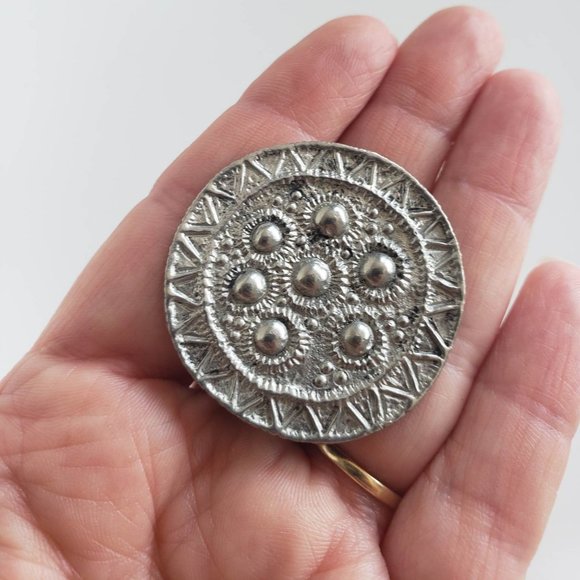 Nan Pewter Viking reproduction brooch - Picture 2 of 9